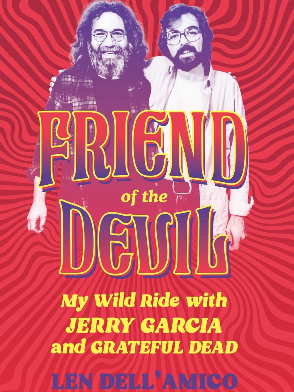 Friend of the Devil Book Cover - Red & Yellow Graphic